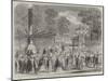 British Excursionists in the Champs Elysees, the Wooden Horses-null-Mounted Giclee Print