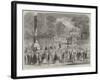 British Excursionists in the Champs Elysees, the Wooden Horses-null-Framed Giclee Print