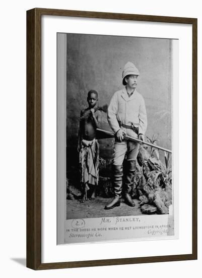British Explorer Henry M. Stanley Wearing Same Clothing He Wore When He Met Livingstone in Africa-null-Framed Photographic Print
