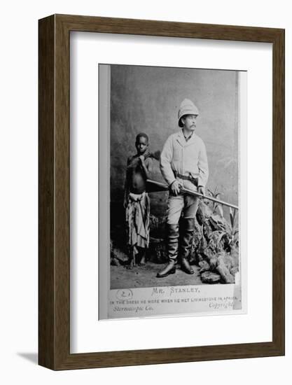 British Explorer Henry M. Stanley Wearing Same Clothing He Wore When He Met Livingstone in Africa-null-Framed Photographic Print