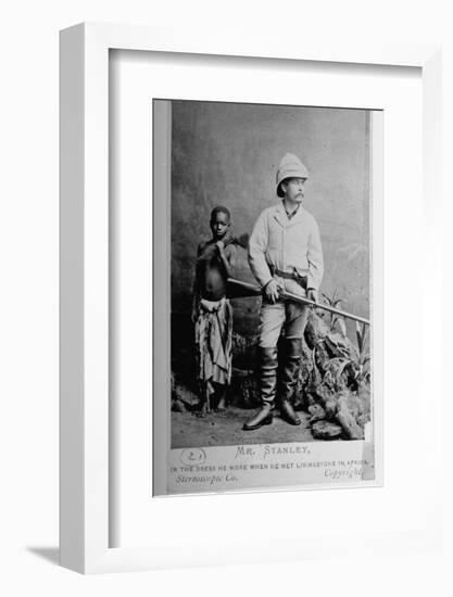 British Explorer Henry M. Stanley Wearing Same Clothing He Wore When He Met Livingstone in Africa-null-Framed Photographic Print