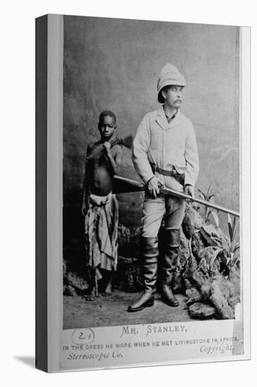 British Explorer Henry M. Stanley Wearing Same Clothing He Wore When He Met Livingstone in Africa-null-Stretched Canvas