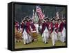 British Fife and Drum Corps Takes the Field in a Reenactment of the Surrender at Yorktown-null-Framed Stretched Canvas