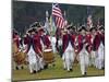 British Fife and Drum Corps Takes the Field in a Reenactment of the Surrender at Yorktown-null-Mounted Photographic Print