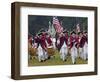 British Fife and Drum Corps Takes the Field in a Reenactment of the Surrender at Yorktown-null-Framed Photographic Print