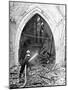 British Firefighters Damping Down a Bombed Church, World War II, June 1940-null-Mounted Giclee Print