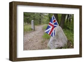 British Flag Honoring Losses during American Revolution-Joseph Sohm-Framed Photographic Print