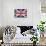 British Flag-Whoartnow-Framed Stretched Canvas displayed on a wall