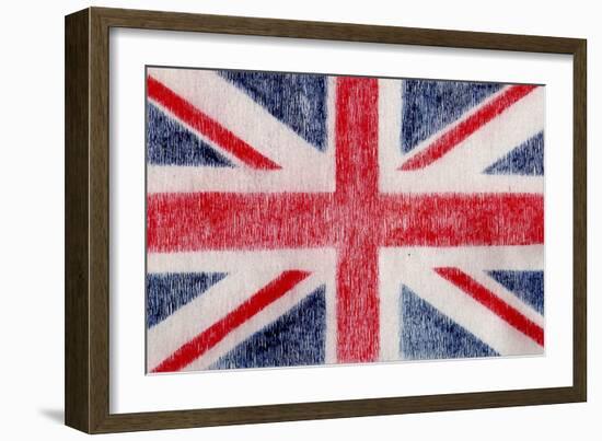 British Flag-Whoartnow-Framed Giclee Print