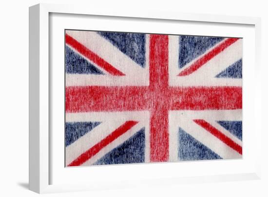 British Flag-Whoartnow-Framed Giclee Print