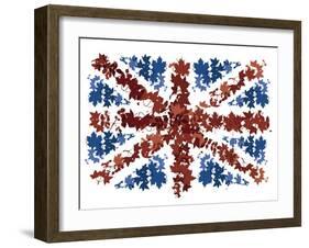 British Flag-Whoartnow-Framed Giclee Print