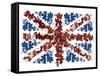 British Flag-Whoartnow-Framed Stretched Canvas