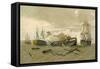 British Fleet Attacking Castillo Del Morro, Cuba, 1761-null-Framed Stretched Canvas