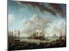 British Fleet Defending Gibraltar-Richard Paton-Mounted Giclee Print