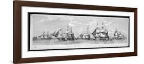British Fleet Spithead: Nerbudda-Edward Duncan-Framed Art Print