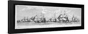 British Fleet Spithead: Nerbudda-Edward Duncan-Framed Art Print