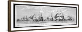 British Fleet Spithead: Nerbudda-Edward Duncan-Framed Premium Giclee Print