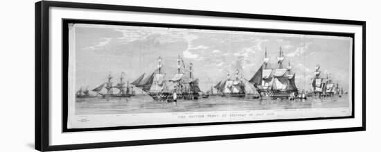 British Fleet Spithead: Nerbudda-Edward Duncan-Framed Premium Giclee Print