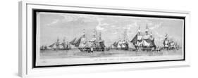 British Fleet Spithead: Nerbudda-Edward Duncan-Framed Premium Giclee Print