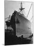 British Freighter Dorset Relieved of Cargo, Royal Albert Docks, Thames River-Carl Mydans-Mounted Photographic Print