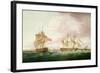 British Frigates Off Dover-Thomas Whitcombe-Framed Giclee Print