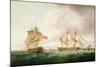 British Frigates Off Dover-Thomas Whitcombe-Mounted Giclee Print