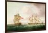 British Frigates Off Dover-Thomas Whitcombe-Framed Giclee Print