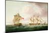 British Frigates Off Dover-Thomas Whitcombe-Mounted Premium Giclee Print