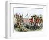 British General Burgoyne Addressing Native Americans to Secure an Alliance-null-Framed Giclee Print