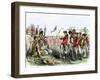 British General Burgoyne Addressing Native Americans to Secure an Alliance-null-Framed Giclee Print