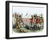 British General Burgoyne Addressing Native Americans to Secure an Alliance-null-Framed Giclee Print