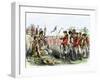 British General Burgoyne Addressing Native Americans to Secure an Alliance-null-Framed Giclee Print