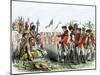 British General Burgoyne Addressing Native Americans to Secure an Alliance-null-Mounted Giclee Print