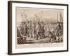 British General Charles Cornwallis Surrendering Arms to French and Americans-null-Framed Giclee Print