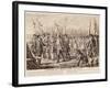 British General Charles Cornwallis Surrendering Arms to French and Americans-null-Framed Giclee Print
