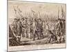 British General Charles Cornwallis Surrendering Arms to French and Americans-null-Mounted Giclee Print