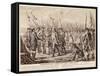 British General Charles Cornwallis Surrendering Arms to French and Americans-null-Framed Stretched Canvas
