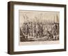 British General Charles Cornwallis Surrendering Arms to French and Americans-null-Framed Giclee Print