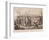 British General Charles Cornwallis Surrendering Arms to French and Americans-null-Framed Giclee Print