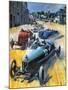 British Grand Prix Victory-Graham Coton-Mounted Giclee Print