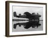 British Ground Crew of the RAF Servicing an American Made B-25 Mitchell Bomber-null-Framed Photographic Print