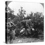 British Gunners Donning Masks as Protection Against German Gas Shells, World War I, C1914-C1918-null-Stretched Canvas