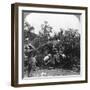 British Gunners Donning Masks as Protection Against German Gas Shells, World War I, C1914-C1918-null-Framed Photographic Print