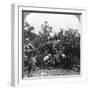 British Gunners Donning Masks as Protection Against German Gas Shells, World War I, C1914-C1918-null-Framed Photographic Print