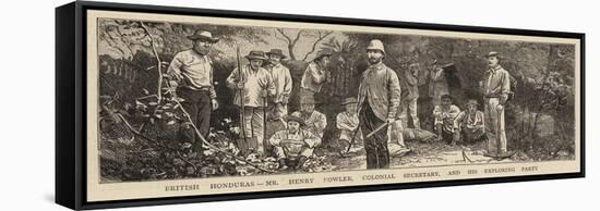 British Honduras, Mr Henry Fowler, Colonial Secretary, and His Exploring Party-null-Framed Stretched Canvas