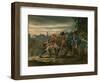 British Infantry Attacking a Gun Crew During the Campaign in Holland, C.1799-John Augustus Atkinson-Framed Giclee Print