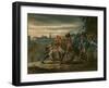 British Infantry Attacking a Gun Crew During the Campaign in Holland, C.1799-John Augustus Atkinson-Framed Giclee Print