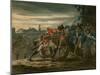 British Infantry Attacking a Gun Crew During the Campaign in Holland, C.1799-John Augustus Atkinson-Mounted Giclee Print