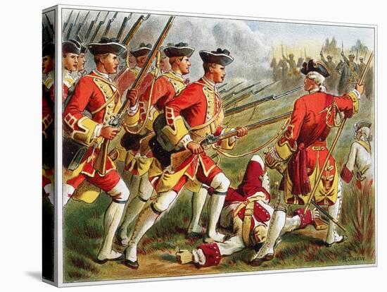 British Infantry-Richard Simkin-Stretched Canvas