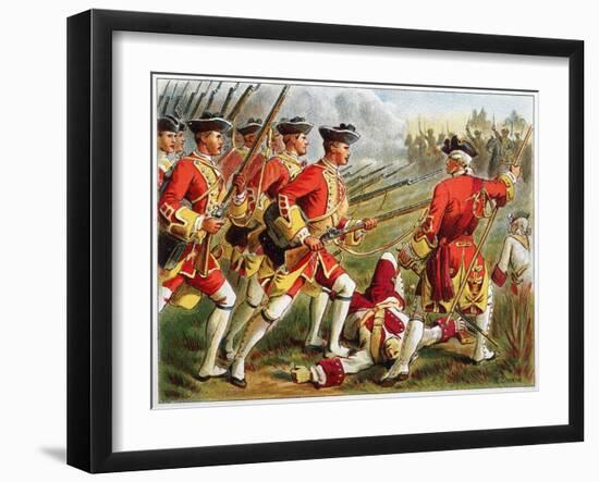 British Infantry-Richard Simkin-Framed Art Print